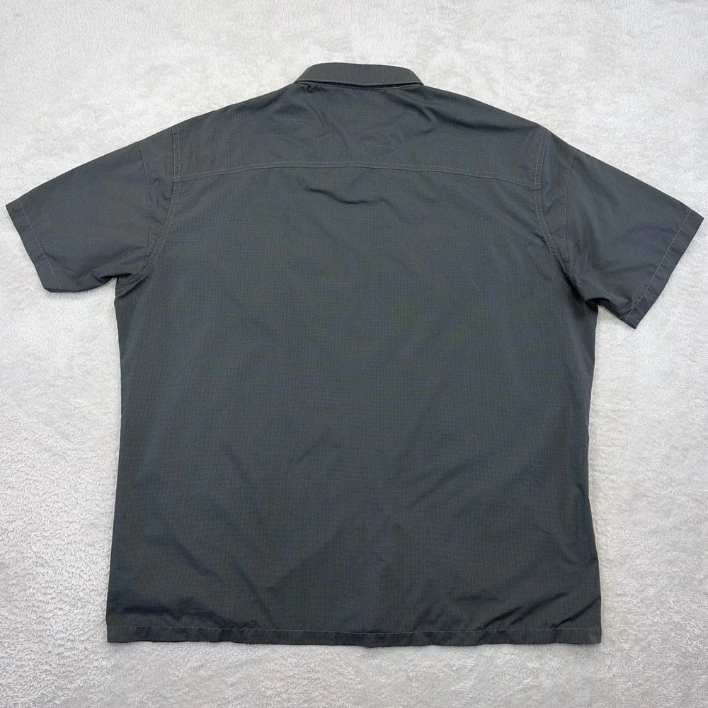 Kuhl Eluxor Shirt Mens XXL Gray Short Sleeve Button Down Outdoors Hiking Summer - Picture 4 of 7